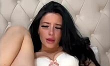 horny american exchange student girlfriend squirts in solo webcam masturbation