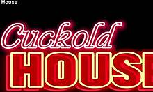 boyfriend fucks young hottie only with another guy in threesome doggystyle close-up