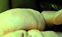 candid sandra's chunky ass cheeks smother face during fat hairy pussy lips licking and sucking