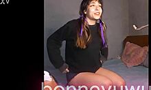 bonneyuwu masturbates transparent dildo bed slut?