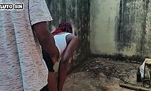 curvy latina neighbor bent over street quickie doggystyle public pounding