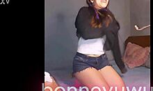 bonneyuwu masturbates transparent dildo bed slut?