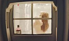 You SPY on your chubby NEIGHBOR GIRL showering, she FLASHES her WET PUSSY dripping