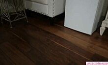 stepsis shows me how to lick shaved pussy fuck small tits and cum on big cock