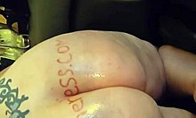 candid sandra's chunky ass cheeks smother face during fat hairy pussy lips licking and sucking