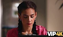 skinny tattooed mommy dominates boyfriend's friend with wild pussy moaning fuck