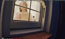 You SPY on your chubby NEIGHBOR GIRL showering, she FLASHES her WET PUSSY dripping