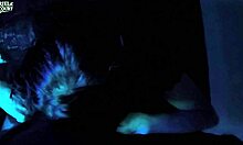 petite goth 18yo masked latina next door deepthroats sloppy first-time blowjob red lipstick piercing