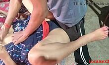 Ranch Wife Bent Over Doggystyle Chudai By Horny Hubby Outdoor Webcam