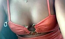 taxi flash n dildo ride tastes my creamy drip