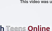 Oiled teen anal play? Her footjob will blow you away!