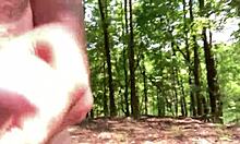 clitlicker662's wild forest flash and sloppy outdoor fun 😈🌳💦