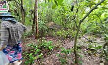 Lost Thai Teen Gets Horny Outdoors Licking Pussy In Forest