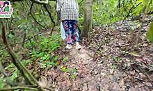 Lost Thai Teen Gets Horny Outdoors Licking Pussy In Forest