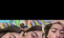 Girlfriend experience! Sloppy Sunday sofa blowjob from Aubry Babcock vol 50 explodes cum!