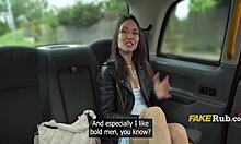 Divorce blues vanish in slutty backseat taxi bangs