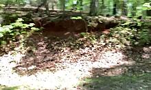 clitlicker662's wild forest flash and sloppy outdoor fun 😈🌳💦