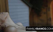 Brunette Judy Jolie Rides Fit Stepbro Codey Steele Bareback Cowgirl Style