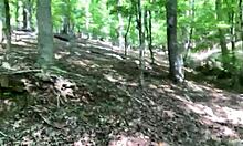 clitlicker662's wild forest flash and sloppy outdoor fun 😈🌳💦