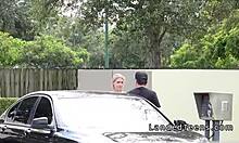 wanna see this hairy pussy petite teen hitchhiker get fucked hard in car?