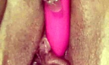 A sex machine pounds her relentlessly in homemade webcam session