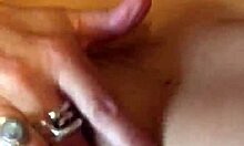wife's close-up pussy throbs to massive solo orgasm?