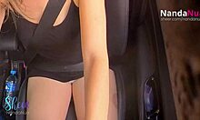 hunting strangers on street ended with mouthful cum deepthroat in car