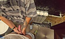 i couldn't hold back my stepsister's pantyhose made me cum so fast