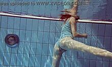 Sexy Petite Russian Teen Libuse Fucked Underwater Pool