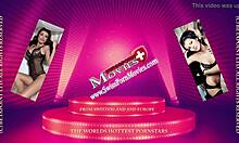 Bound teen Amanda screams as she's roughly used in red bondage?