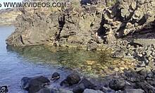 public beach sluts bare big natural tits in flashing frenzy.