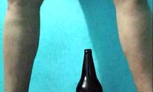 i'm fingering my rich juices out with this bottle spanking my curvy latina body too