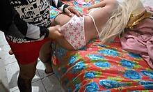 gostosa fuck doll takes full side anal toy pounding deep