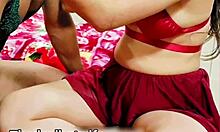 newlywed curvy wife dominates small cock hubby with strapon assfucking and femdom humiliation on wedding night!