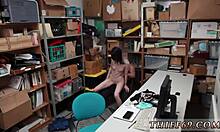 little emo teen suspect in lingerie caught stripping for cop now clothes ripped off and pounded hard