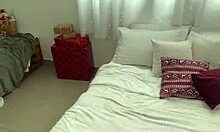 oh damn cute amateur milf with natural big tits gets fucked hard by client indoors!