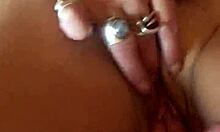 wife's close-up pussy throbs to massive solo orgasm?