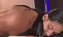 Motel Tryst with Skinny Tanned Brunette Turns Wild Doggystyle Orgy