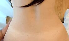 Girlfriend's Ass Filled with Cum After Wild Bent-Over Anal Creampie