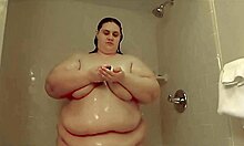 SSBBW Xutjja's Tempting Shower Turns into Smooth Shave Tease