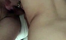 Shy Girlfriend Sucks Boyfriend Cock Handjob Style