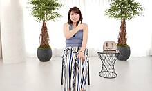 first-time filming this japanese housewife sucking cock titty fucking and creampie cumming! 🍆💦👰