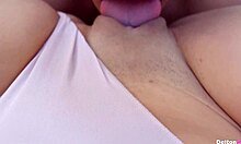 Jefa moans as I fill her big tits pussy with hot cum for promotion.