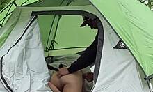 Wife sneaks to hotel gloryhole for public creampie risk