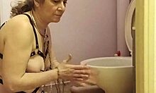 omg this milf slave gets bent over the toilet for a humiliating doggystyle pounding 😈💦