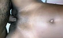 hear how african teen's shaved pussy gets pounded hard