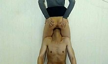 took my new slave on probation day 4 for intense clit licking and orgasm close-up! 😈👅💦