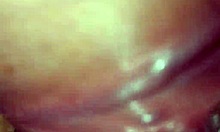 Stepsister from USA arrives in Spain with lollipop on her big natural tits, I fuck her hard