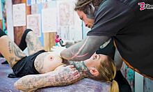 tattooed skinny pair big dick sloppy foursome anal atm riding orgasm