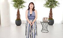 first-time filming this japanese housewife sucking cock titty fucking and creampie cumming! 🍆💦👰